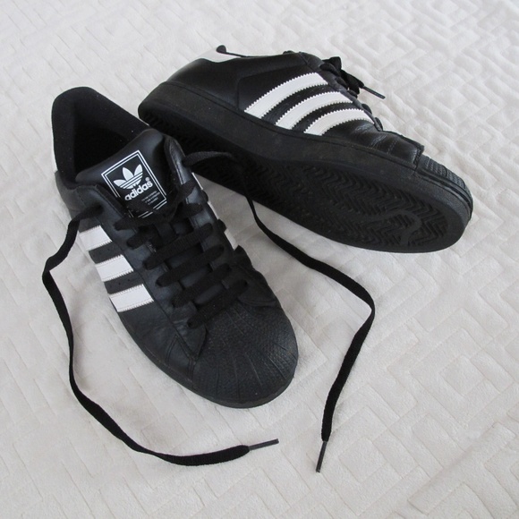 adidas Other - ADIDAS Black and White Shell Toe Sneakers Shoes
